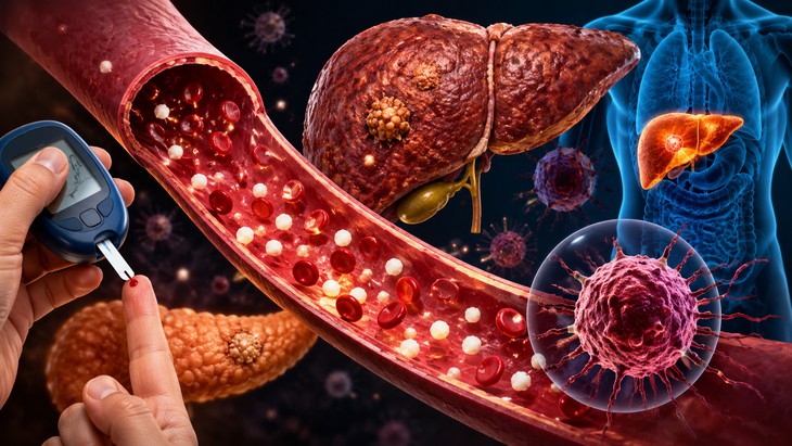 Đường huyết cao kéo dài, kháng insulin và rối loạn chuyển hóa có thể liên quan đến nguy cơ một số bệnh ung thư