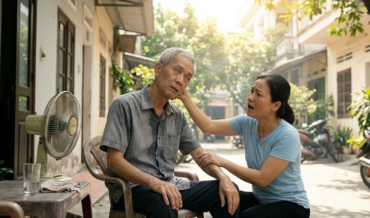 Khi người già xuất hiện lơ mơ, lú lẫn giữa thời tiết oi bức, gia đình cần nghĩ tới nguy cơ sốc nhiệt