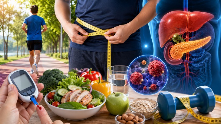 Kiểm soát đường huyết, cân nặng và duy trì vận động giúp bảo vệ sức khỏe lâu dài