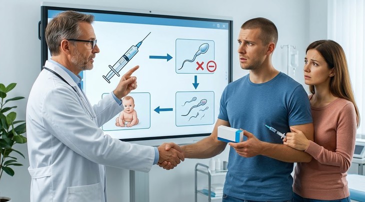 Nam giới đang mong con cần thông báo với bác sĩ trước khi dùng testosterone