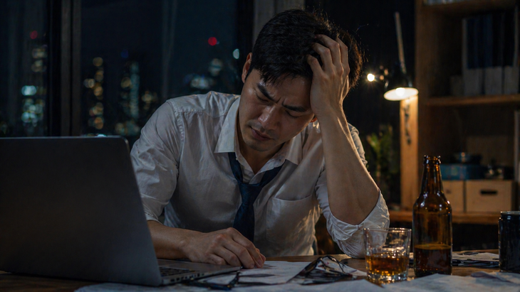 Thức khuya, stress và rượu bia là nguyên nhân khiến hormone nam suy giảm