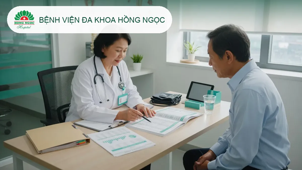 Gói khám sức khỏe định kỳ Bệnh viện Đa khoa Hồng Ngọc – ảnh có logo bệnh viện